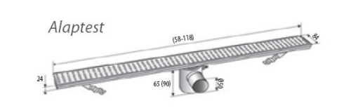 Radaway zuhanyfolyóka alaptest 105 mm magas (78 cm)