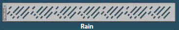 Radaway Rain zuhanyfolyóka rács (65 cm)