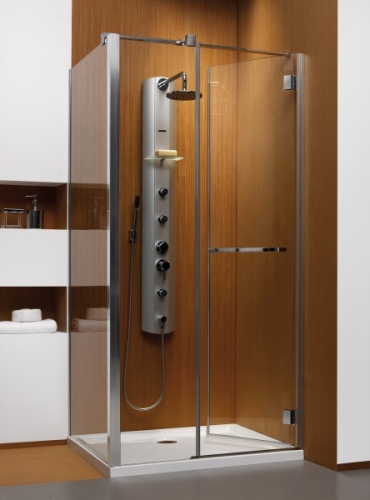 Radaway Carena KDJ 100x80 szögletes zuhanykabin (100x80x195 cm / jobbos, króm, Barna, #34432-01-08NR)
