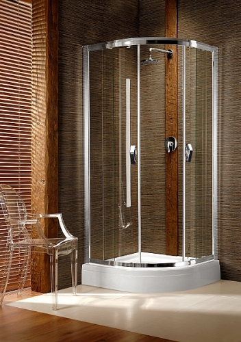 Radaway Design Afrodyta 90x90 negyedköríves zuhanykabin (króm, Fabrik, 90x90x195 cm, #30102-01-06)