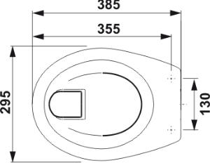 Jika Baby hátsó kifolyású lapos öblítésű gyermek wc H8220360000001 (8.2203.6.000.000.1)