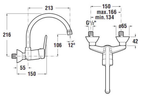 Jika Lyra Plus fali mosogató csaptelep H3512820040001 (3.5128.2.004.000.1)