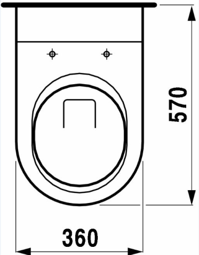 Laufen Vienna mély öblítésű fali wc 8.2158.0.000.000.1