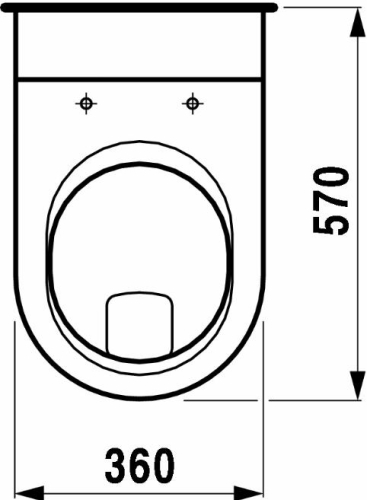 Laufen Vienna lapos öblítésű fali wc 8.2058.0.000.000.1