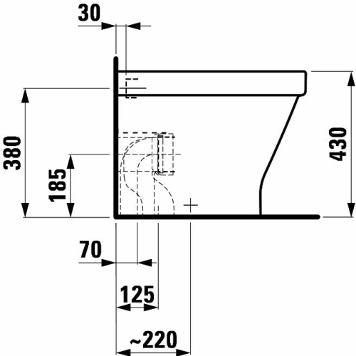 Laufen Lb3 álló wc mély öblítéssel 8.2168.4.000.000.1 (H8216840000001)