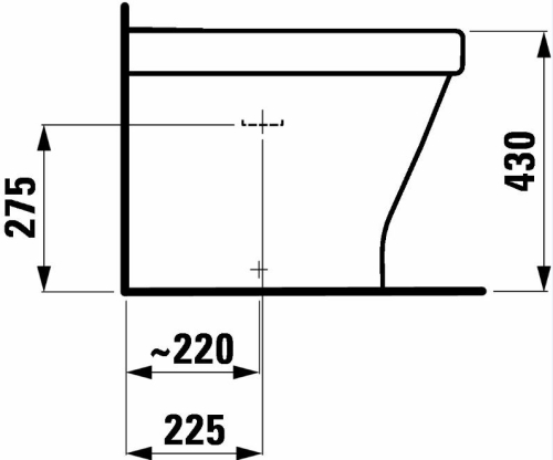 Laufen Lb3 álló bidet 8.3268.1.000.302.1 (H8326810003021)