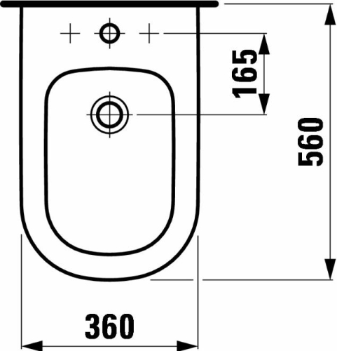 Laufen Lb3 álló bidet 8.3268.1.000.302.1 (H8326810003021)