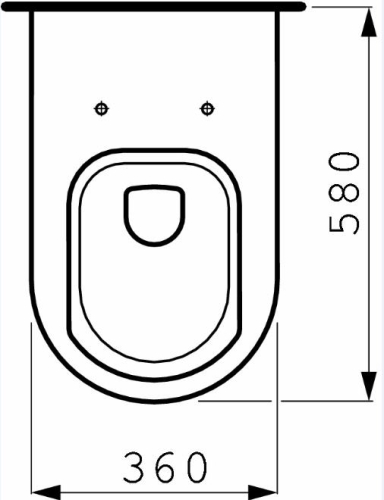 Laufen Living mély öblítésű álló wc 8.2143.6.000.000.1