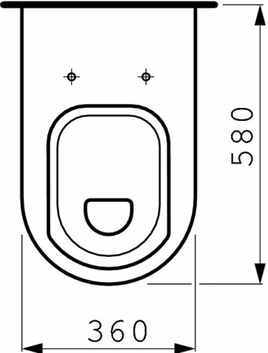 Laufen Living lapos öblítésű fali wc 8.2043.8.000.000.1