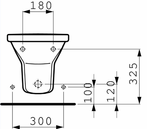 Laufen Living fali bidet 8.3043.1.000.302.1