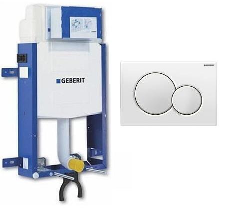 Geberit 110.319.11.5 Kombifix WC szerelőelem + Sigma 01 fehér nyomólappal