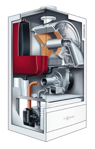 Viessmann Vitodens 100 9-26kW fűtő kondenzációs kazán