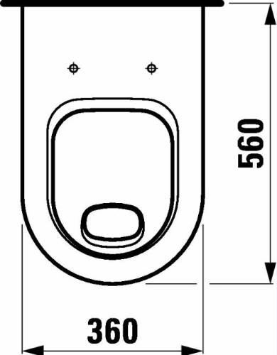 Laufen Form lapos öblítésű fali wc 8.2067.2.000.000.1