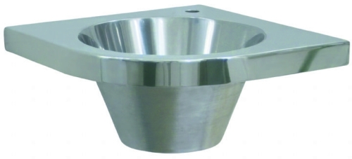 Nofer Kork 360x360mm rozsdamentes sarok kézmosó (polírozott, 13037.B)