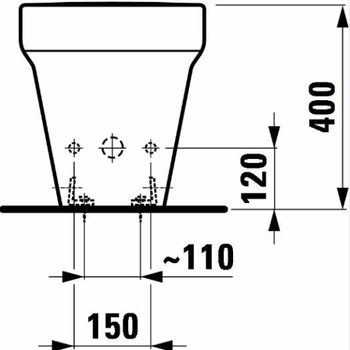Laufen Form álló bidet 8.3167.1.000.304.1