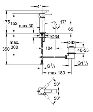 Grohe Allure mosdó csaptelep 32757 000 (32757000)