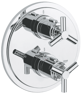 Grohe Atrio falsík alatti termosztátos zuhanycsaptelep külső rész 19394 000 (19394000)