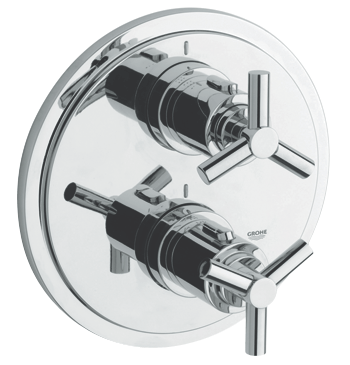 Grohe Atrio falsík alatti termosztátos kádcsaptelep külső rész 19395 000 (19395000)