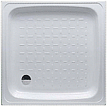 Smavit acéllemez zuhanytálca (80x80 cm)