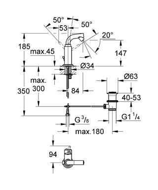 Grohe Atrio bidé csaptelep 32134 001 (32134001)