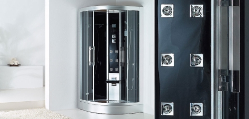 Wellis Minima 100x100 negyedköríves hidromasszázs gőzkabin