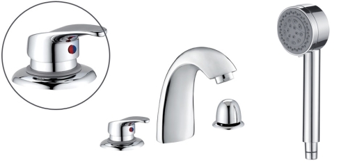 Wellis Stile kádperembe süllyeszthető kádtöltő csaptelep WK00116