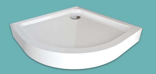 Wellis Cassini / Vigo 90x90x15 cm negyedköríves magas zuhanytálca WC00302