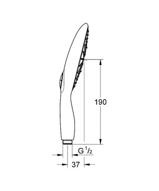 Grohe Power&Soul 27674 000 kézizuhany 130 mm (27674000)