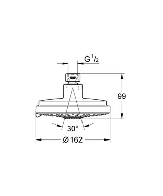 Grohe Rainshower Cosmopolitan 27134 000  fejzuhany (27134000)
