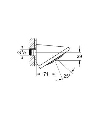 Grohe Rainshower F-sorozat 27253 000  fejzuhany 5