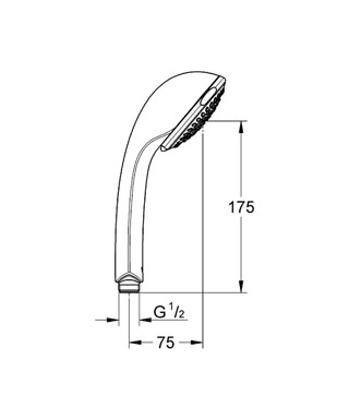 Grohe Relexa Trio 28793 000 kézizuhany (28793000)