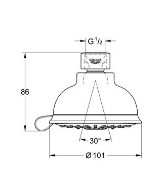 Grohe Tempesta ÚJ Rustic 27610 000 fejzuhany IV (27610000)