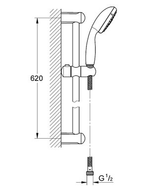 Grohe Tempesta ÚJ zuhanygarnitúra III 27644 000 (27644000)