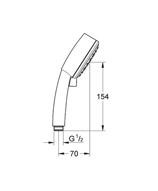 Grohe Tempesta ÚJ Cosmopolitan 27571 000 kézizuhany II (27571000)