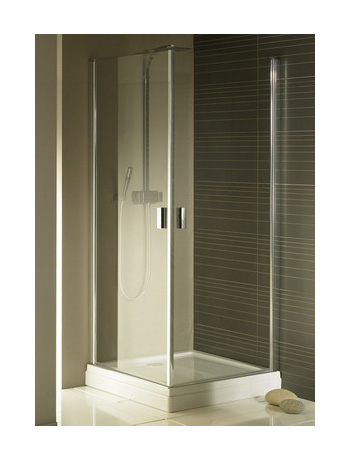 Riho Nautic N209 négyzet alapú zuhanykabin (80x80 cm / jobbos, króm, Transparent, #GGB0302802)