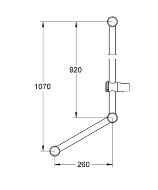 Grohe Relexa Plus 28587 000 zuhanyrúd kapaszkodóval 900 mm (28587000)