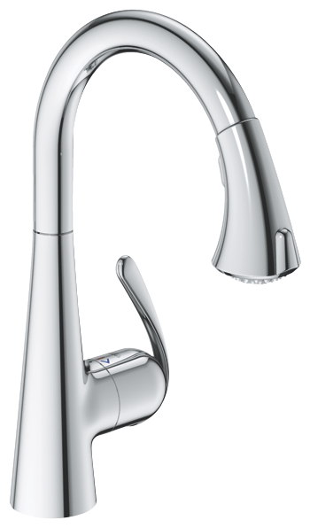 Grohe Zedra 32294 000 egykaros kihúzható zuhanyfejes mosogató csaptelep (32294000)