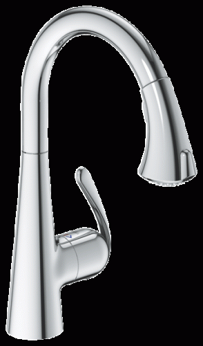 Grohe Zedra 32294 000 egykaros kihúzható zuhanyfejes mosogató csaptelep (32294000)
