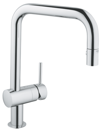 Grohe Minta egykaros mosogató csaptelep kihúzható zuhanyfejjel 32322 000 (32322000)