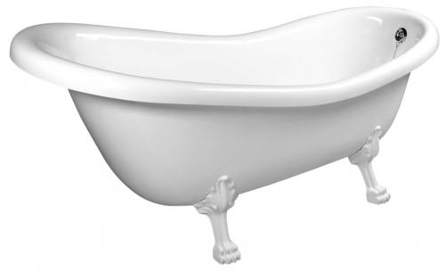 Sapho POLYSAN RECTIME 170x76 cm szabadonálló kád fehér lábbal, fehér 42112