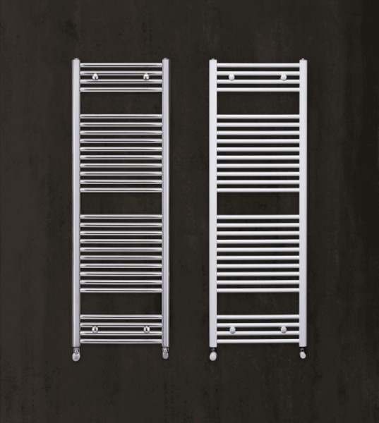 Zehnder Aura egyenes fehér fürdőszobai csőradiátor (901 W, 450x1856 mm, #PBZ 1800x450) PBZ-180-045