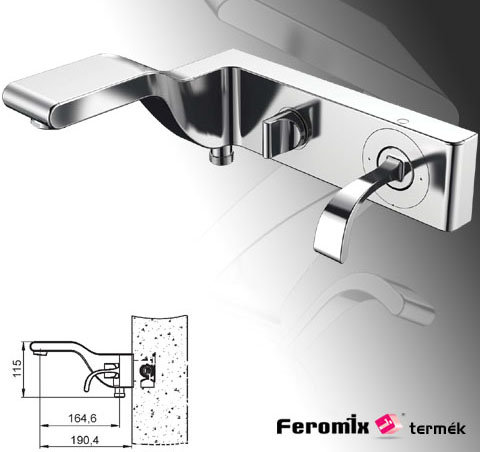 Feromix Cobra 180260.1 kádtöltő csaptelep