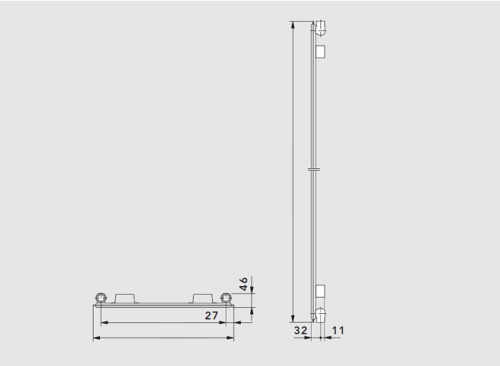 Vogel & Noot Vonova 10 (BT46) 600 mm magas kompakt radiátor (600x2600 mm, fehér, 1764)