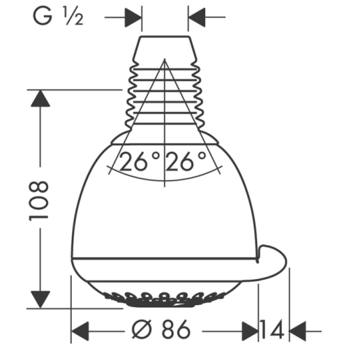 Hansgroma Croma 3jet fejzuhany 28443 000 (28443000)