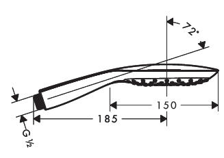 Hansgrohe PuraVida 150 3jet króm kézizuhany 28557 000 (28557000)
