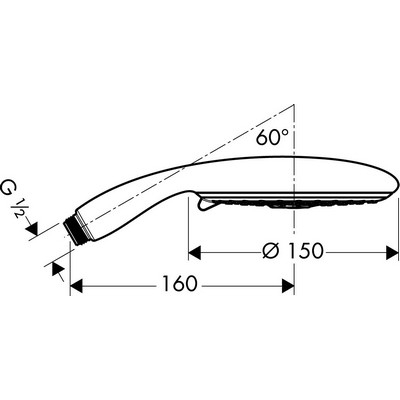 Hansgrohe Raindance E150 Air 3jet kézizuhany 28518 000 (28518000)