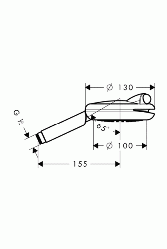 Hansgrohe Raindance S 100 Air kézizuhany béka borítóval 28545 000 (28545000)