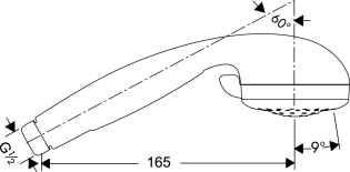 Hansgrohe Variojet 2jet kézizuhany 28513 000  (28513000)
