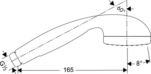 Hansgrohe Croma 1jet kézizuhany 28511 000 (28511000)