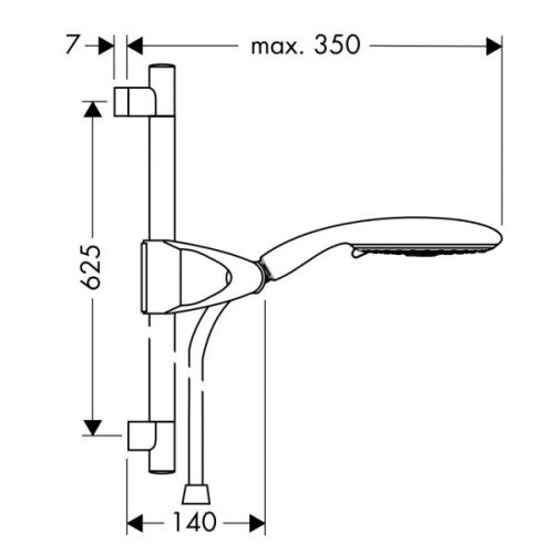 Hansgrohe Raindance E150 Air/UnicaD zuhanyszett 27897 000 (27897000)